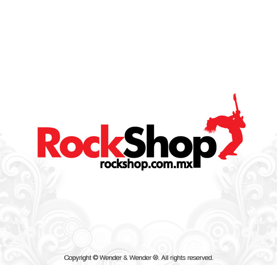 Logotipos - diseno logo rockshop